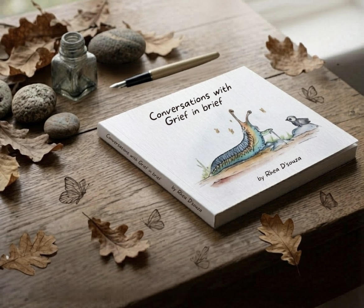 Conversations with Grief in brief by Rhea D'souza — cover photo